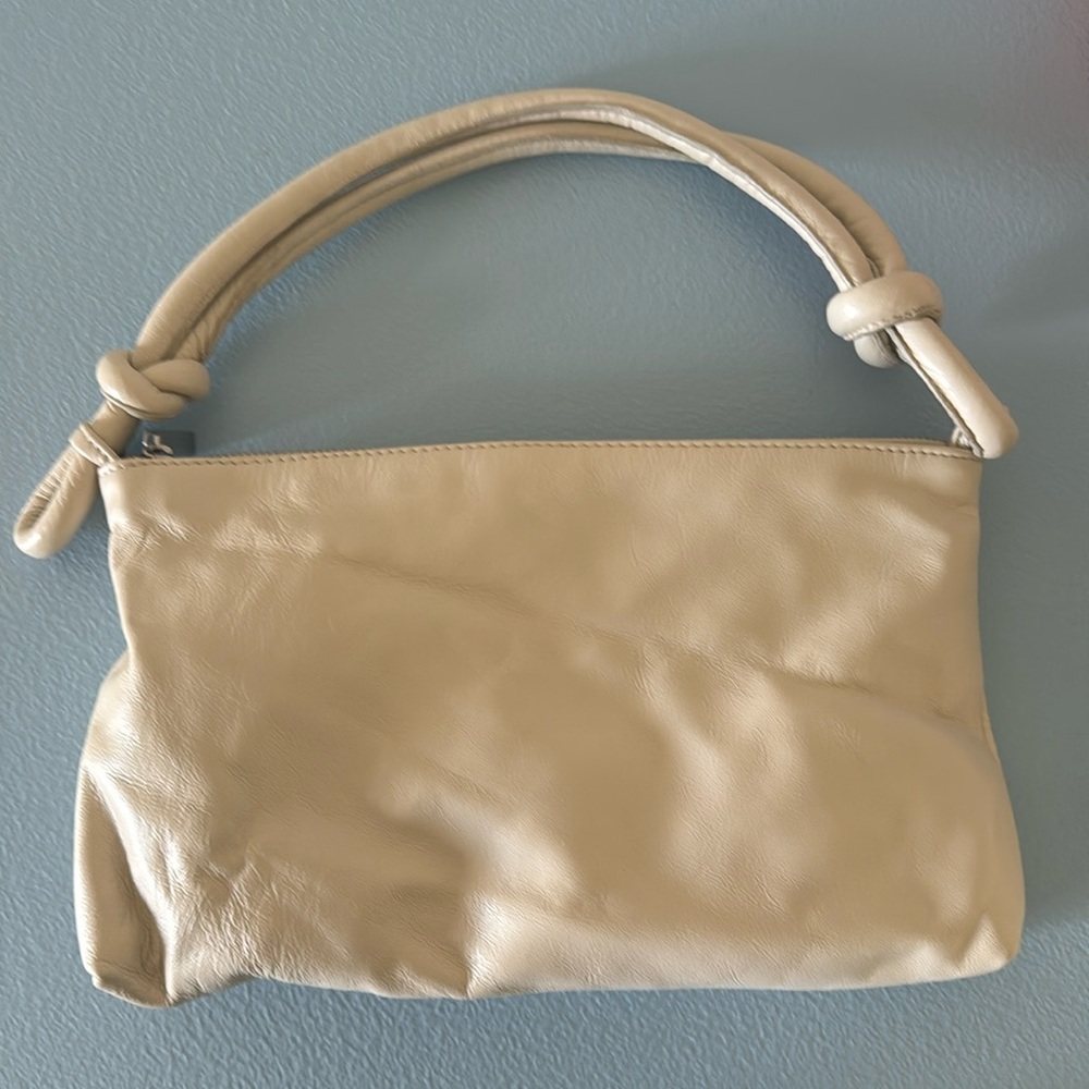 ST.AGNI knotted leather shoulder bag